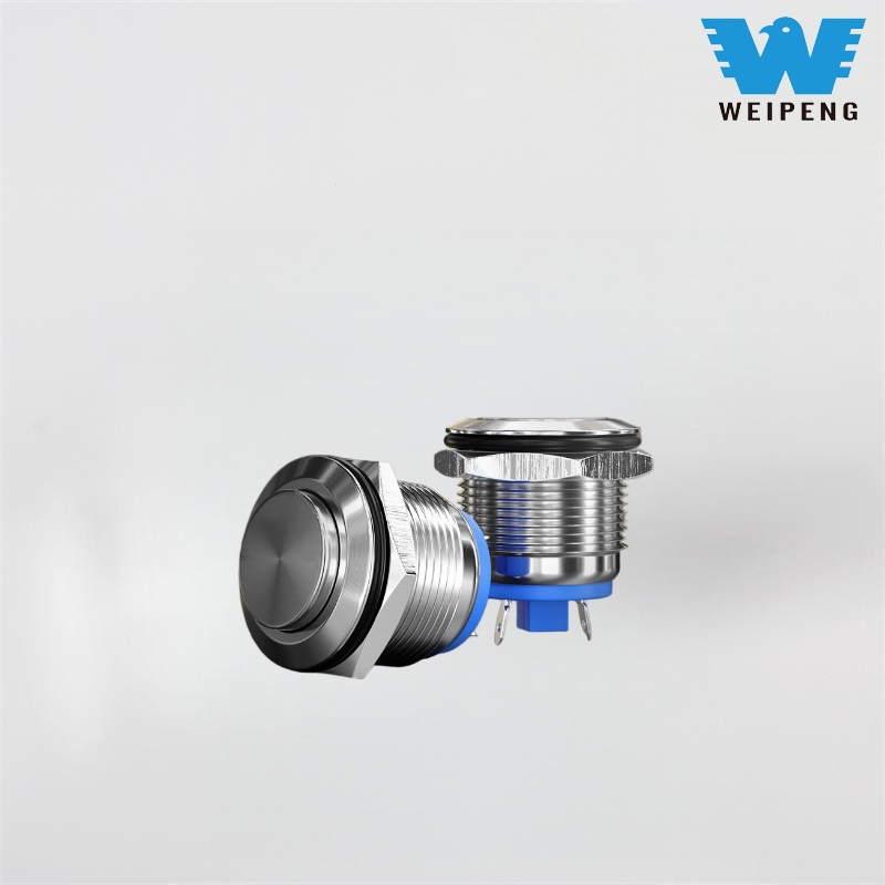 Interruptor de botón metálico de arranque de máquina de 16/19 mm