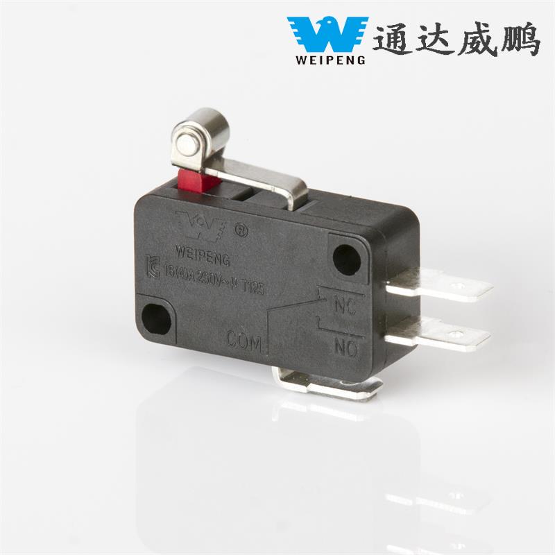 Microinterruptor de microondas con rodillo de reinicio automático de 16 A y 3 pines