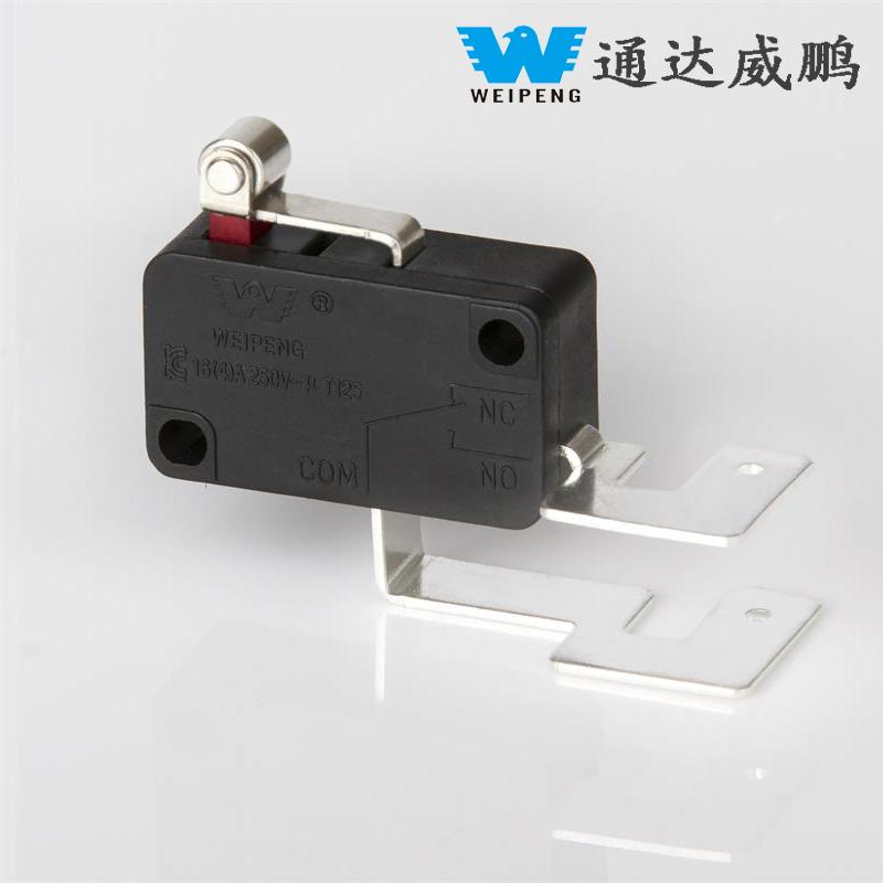 Microinterruptor de arandela de rodillos autorreintable de 16 A