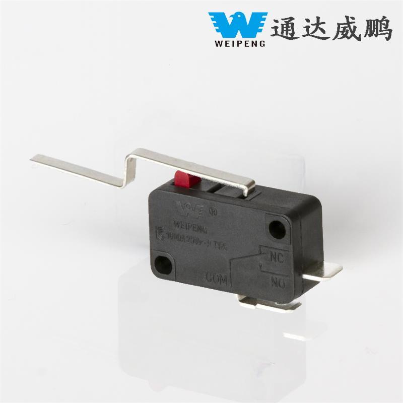 Microinterruptor de reinicio de alta potencia de 2 pines y 16 A para electrodomésticos