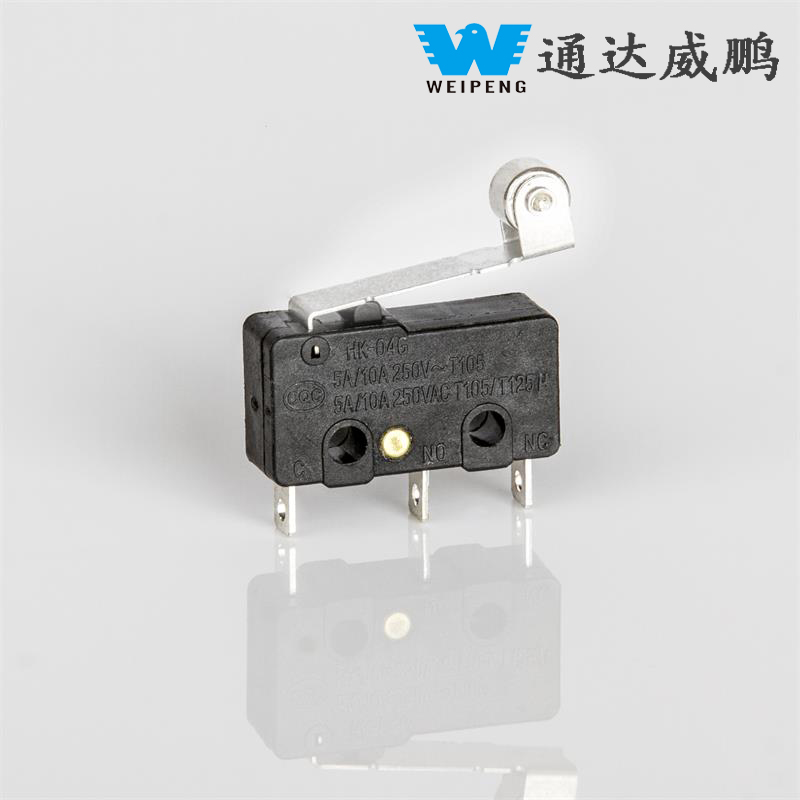 Microinterruptor con palanca de rodillo