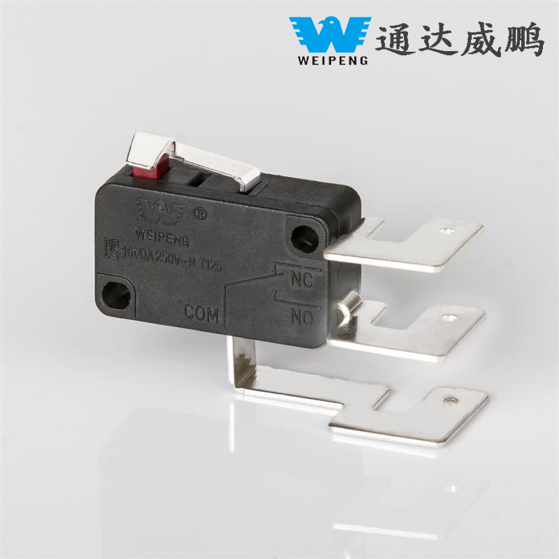 Microinterruptor para electrodomésticos de mango corto con trípode grande 5A-21A