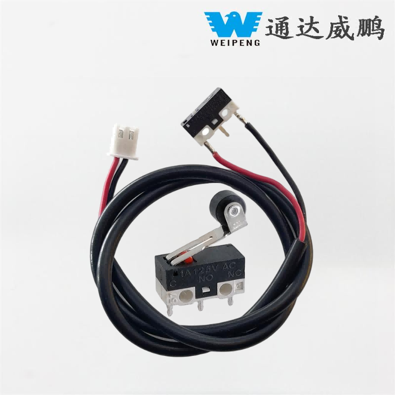 Microinterruptor duradero con ajuste a presión y lengüetas para soldar