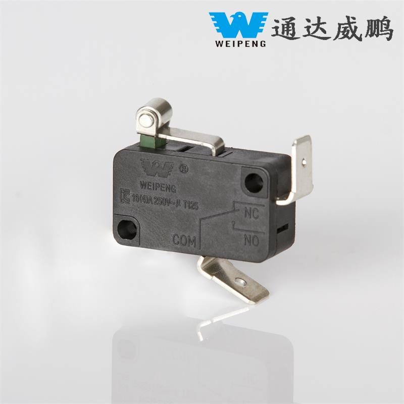 Microinterruptor de viaje con rodillo de palanca corta, venta directa de fábrica, 16A