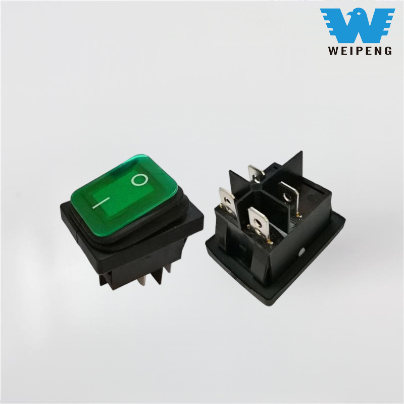 Interruptor de encendido basculante de cuatro patas y dos posiciones de 12 V/24 V/220 V