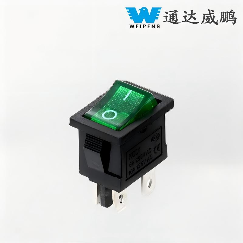 Kcd1-104 Interruptor basculante de dos posiciones y cuatro pines en forma de barco