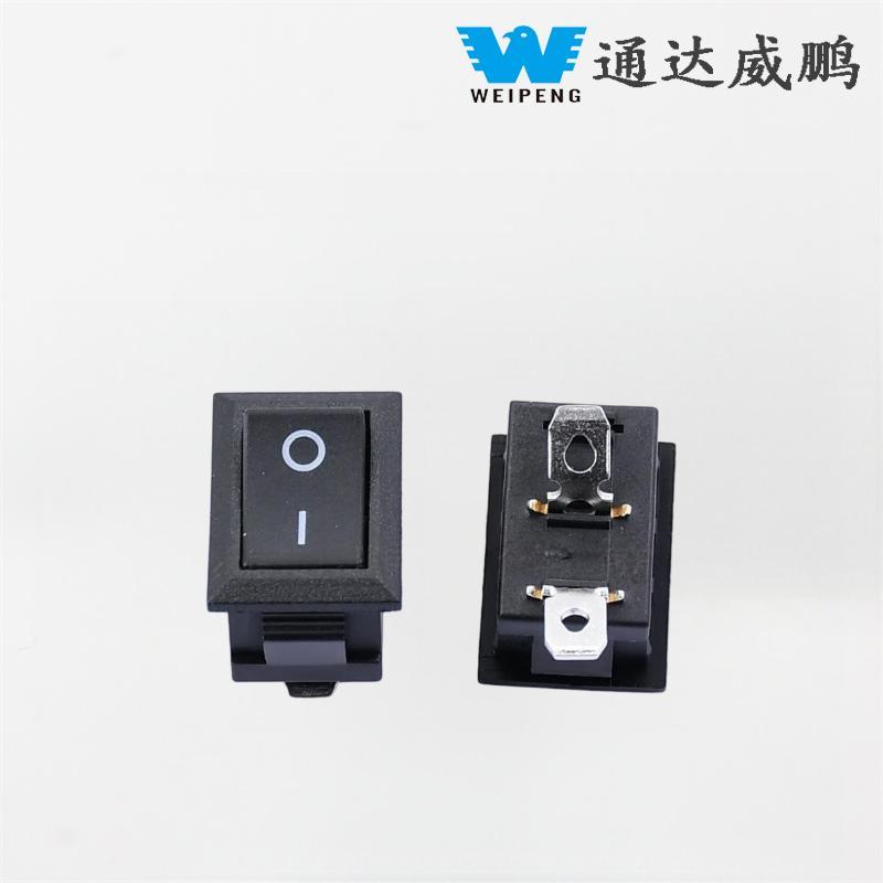 Kcd115*21mm Pata doblada con borde inclinado Interruptor basculante de potencia 6A de dos posiciones