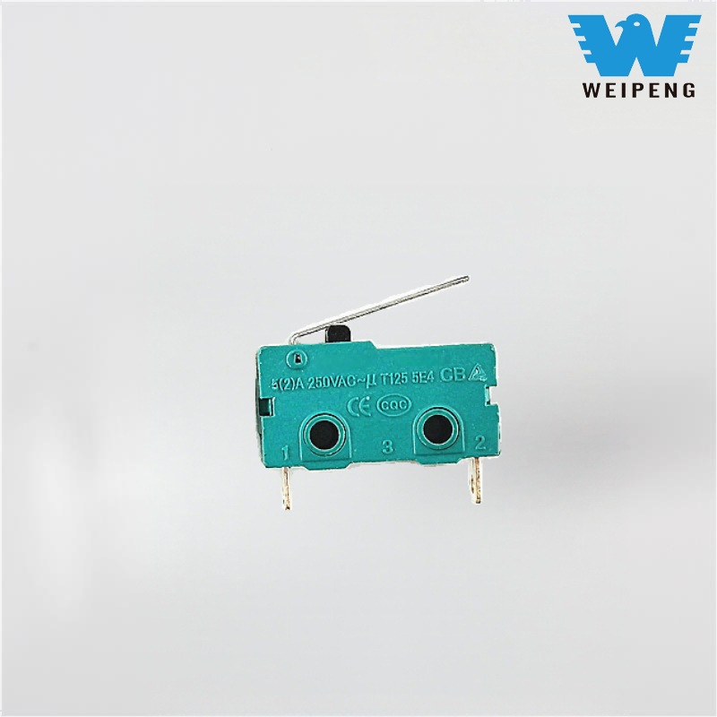 Microinterruptor 5A tipo rodillo de dos/tres puntas