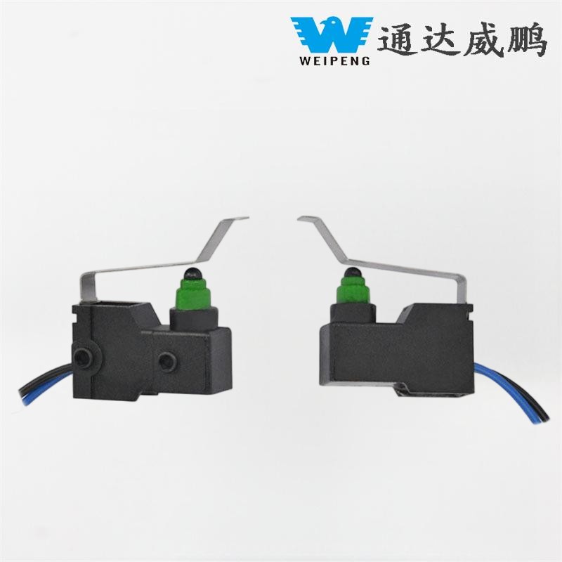 Microinterruptor de salida lateral con pasador de posicionamiento