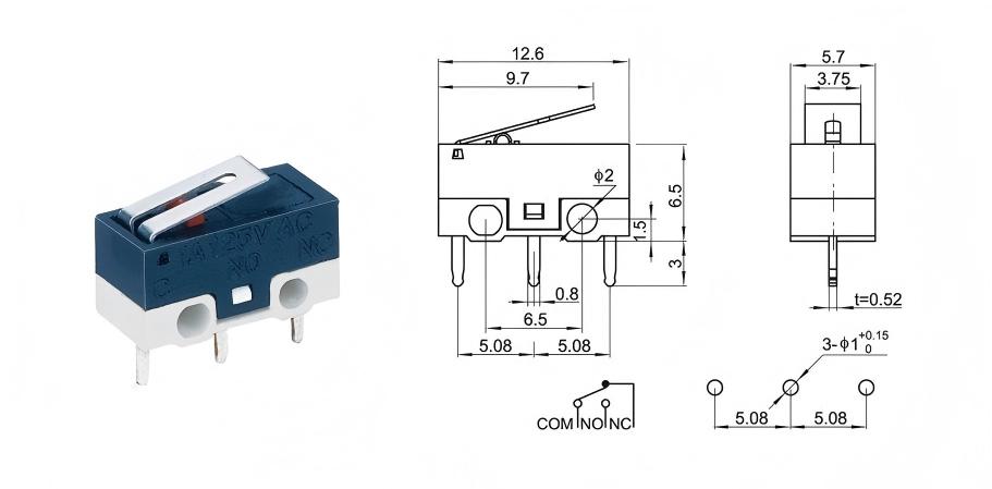 Interruptor de mouse con cerradura de puerta inteligente