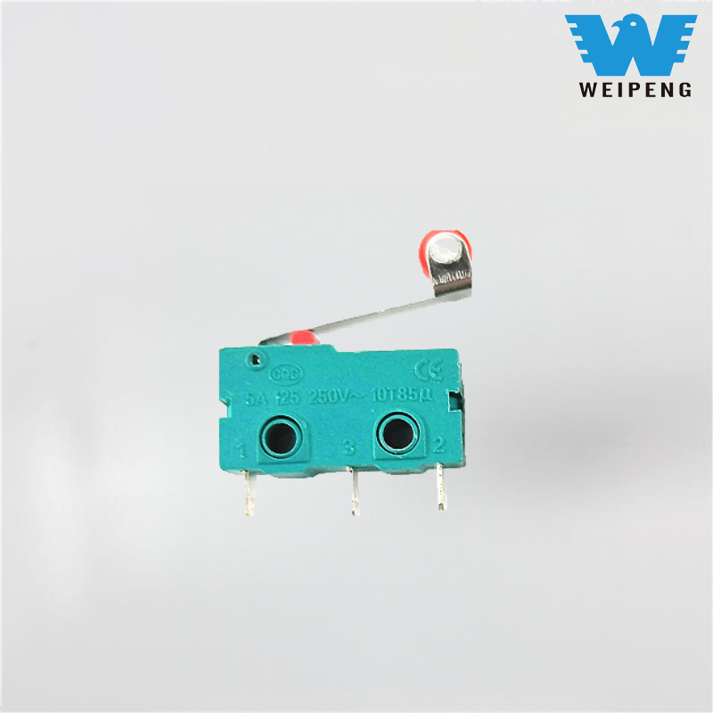 Microinterruptor de rodillo de palanca de tres patas