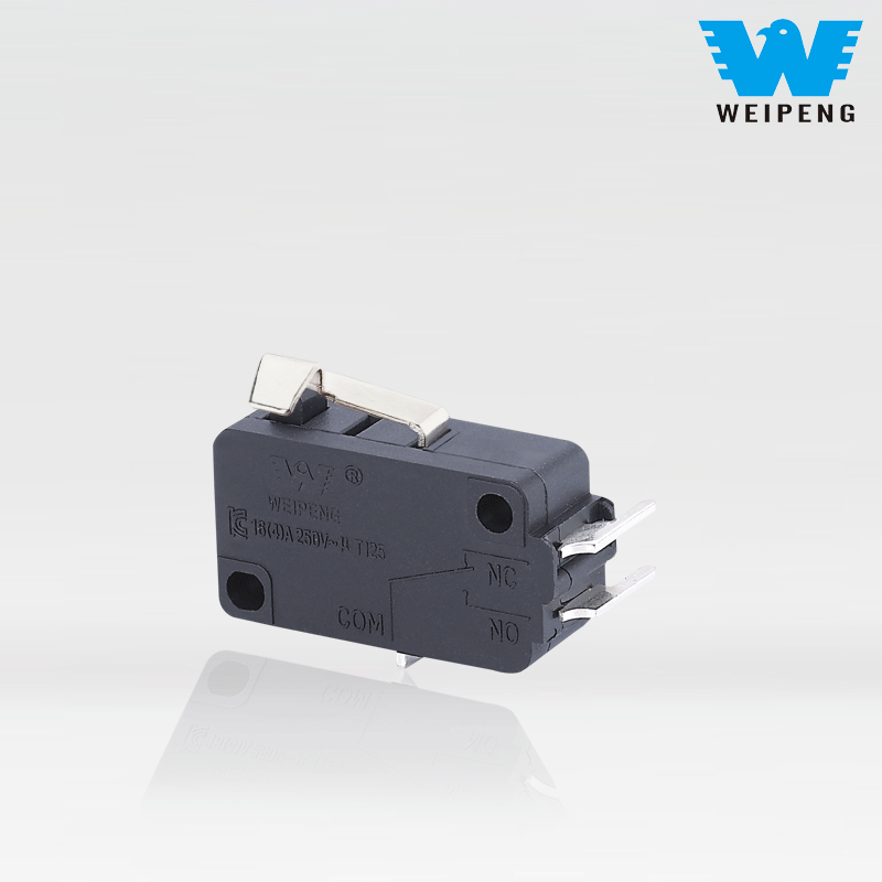 Microinterruptor grande de tres pines con asa