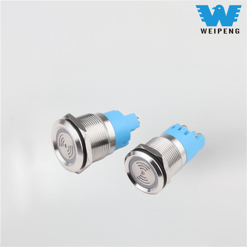 Interruptor de botón de alarma intermitente con luz impermeable