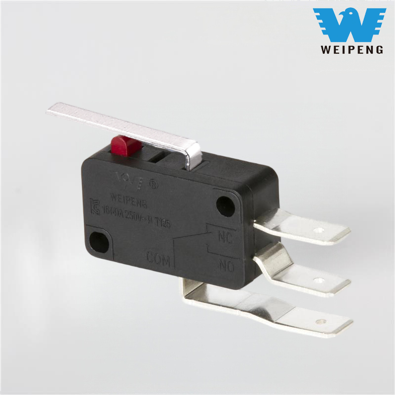 Microinterruptor de palanca de componentes electrónicos Weipeng 16A 250V