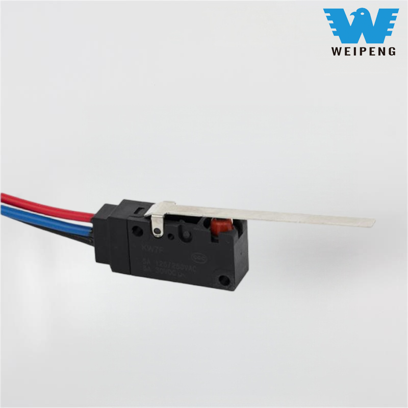Microinterruptor resistente al agua IP67 con cable de mango largo Weipeng 5A/10A