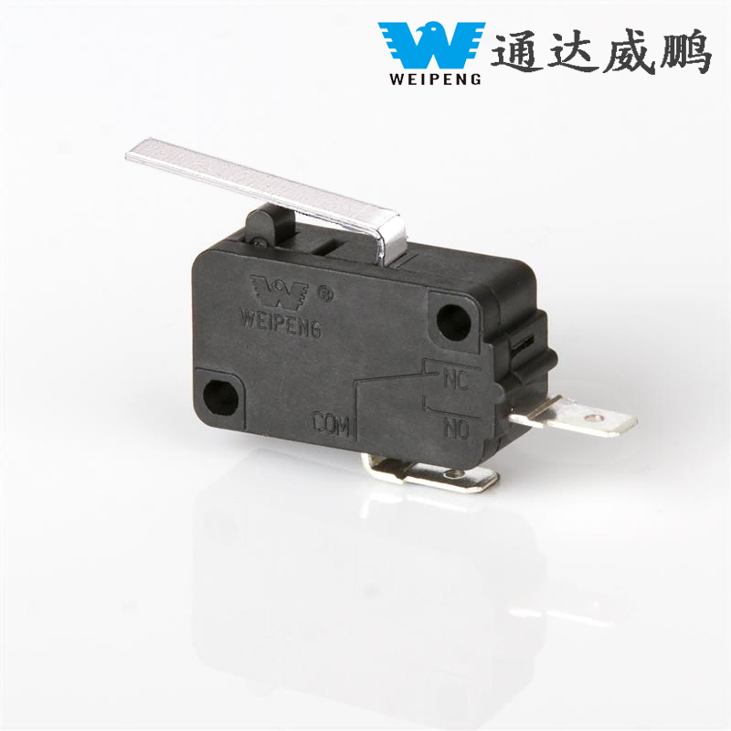 Microinterruptor de dos pines normalmente abierto de venta caliente Weipeng