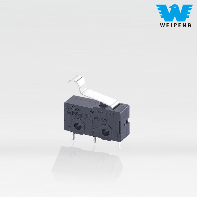 Fabricante Weipeng, venta al por mayor, microinterruptor de pequeño electrodoméstico de 5A y 3 pines