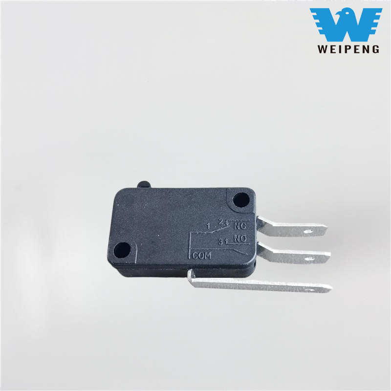 Weipeng microinterruptor pequeño Spdt de tres patas con palanca larga